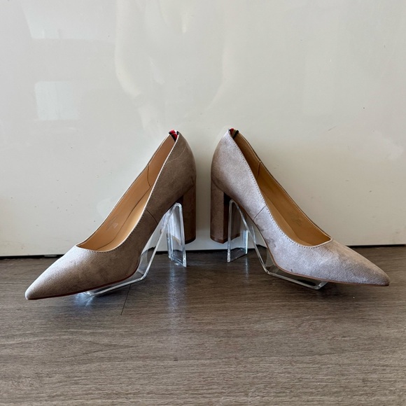 Tommy Hilfiger “Abilene” Taupe Block Heel Pumps - Picture 10 of 16